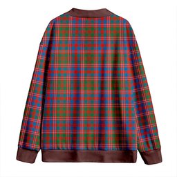 Scottish MacColl (MacCall) Ancient Clan Crest Tartan V neck Knitted Fleece Cardigans