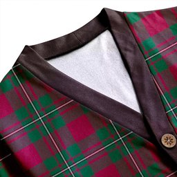 Scottish MacGregor of Cardney (Gregor of Cardney) Modern Clan Crest Tartan V neck Knitted Fleece Cardigans