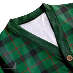 Scottish Kincaid Ancient Clan Crest Tartan V neck Knitted Fleece Cardigans