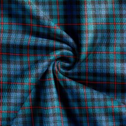 Scottish MacCorquodale Ancient Clan Crest Tartan V neck Knitted Fleece Cardigans