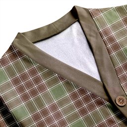 Scottish MacDonald Lord of the Isles; Hunting Weathered Clan Crest Tartan V neck Knitted Fleece Cardigans