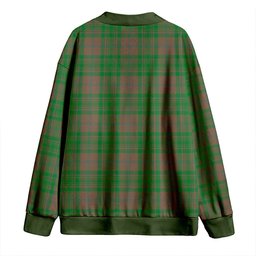Scottish MacAlister of Glenbarr Hunting (MacAlister of Glenbarr; Hunting) Ancient Clan Crest Tartan V neck Knitted Fleece Cardigans