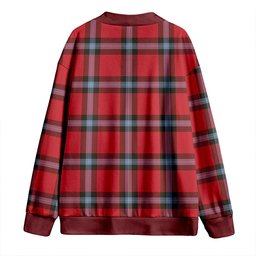 Scottish MacLaine of LochBuie (Cockburn) (MacLaine of LochBuie) Weathered Clan Crest Tartan V neck Knitted Fleece Cardigans