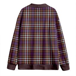 Scottish MacDonell of Glengarry Dress Ancient Clan Crest Tartan V neck Knitted Fleece Cardigans