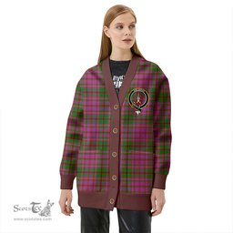 Scottish MacIntyre of Glenorchy Ancient Clan Crest Tartan V neck Knitted Fleece Cardigans