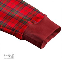 Scottish MacDonell of Keppoch Ancient Clan Crest Tartan V neck Knitted Fleece Cardigans