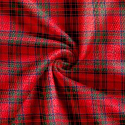 Scottish MacDonell of Keppoch Ancient Clan Crest Tartan V neck Knitted Fleece Cardigans
