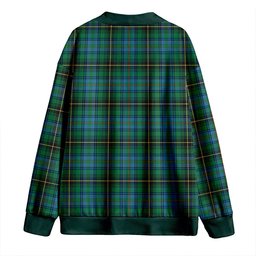 Scottish MacInnes Ancient Clan Crest Tartan V neck Knitted Fleece Cardigans