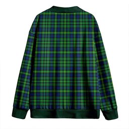 Scottish MacBride Modern Clan Crest Tartan V neck Knitted Fleece Cardigans