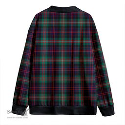 Scottish MacDonell of Glengarry Modern Clan Crest Tartan V neck Knitted Fleece Cardigans