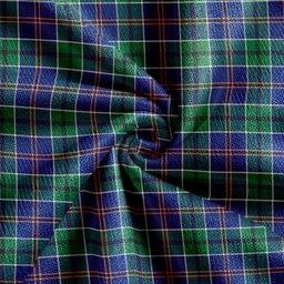 Scottish Leslie of the Hebrides Modern Clan Crest Tartan V neck Knitted Fleece Cardigans