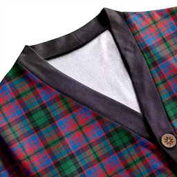 Scottish MacInroy Ancient Clan Crest Tartan V neck Knitted Fleece Cardigans