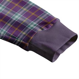 Scottish Jackson Weathered Clan Crest Tartan V neck Knitted Fleece Cardigans