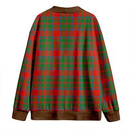 Scottish MacKintosh Ancient Clan Crest Tartan V neck Knitted Fleece Cardigans
