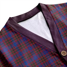 Scottish MacIntyre of Littleport Modern Clan Crest Tartan V neck Knitted Fleece Cardigans