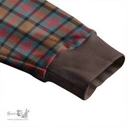 Scottish Logan Weathered Clan Crest Tartan V neck Knitted Fleece Cardigans