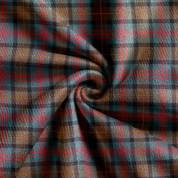 Scottish Logan Weathered Clan Crest Tartan V neck Knitted Fleece Cardigans