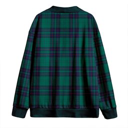 Scottish Lockhart Modern Clan Crest Tartan V neck Knitted Fleece Cardigans