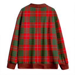 Scottish MacGregor of Balquhidder (Gregor of Balquhidder) Modern Clan Crest Tartan V neck Knitted Fleece Cardigans