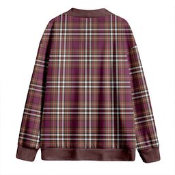 Scottish MacDonell of Glengarry Dress Modern Clan Crest Tartan V neck Knitted Fleece Cardigans