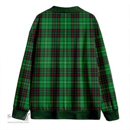 Scottish MacAulay of Lewis Ancient Clan Crest Tartan V neck Knitted Fleece Cardigans
