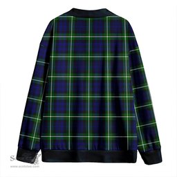 Scottish Lammie Clan Crest Tartan V neck Knitted Fleece Cardigans