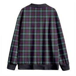 Scottish Lamont Weathered Clan Crest Tartan V neck Knitted Fleece Cardigans