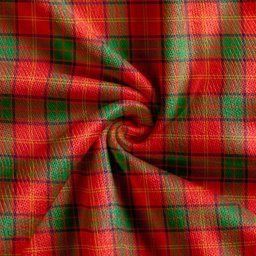 Scottish Kirk Ancient Clan Crest Tartan V neck Knitted Fleece Cardigans
