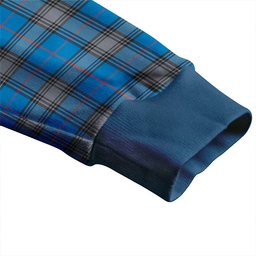 Scottish Kinnaird Ancient Clan Crest Tartan V neck Knitted Fleece Cardigans
