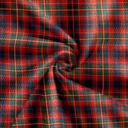 Scottish Innes Red Modern Clan Crest Tartan V neck Knitted Fleece Cardigans