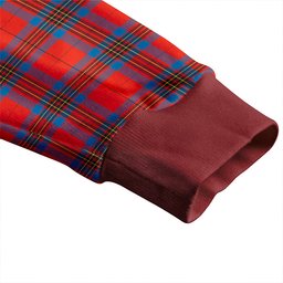 Scottish Leslie Ancient Clan Crest Tartan V neck Knitted Fleece Cardigans