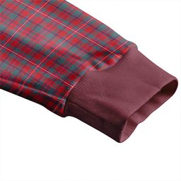 Scottish MacKinnon Weathered Clan Crest Tartan V neck Knitted Fleece Cardigans