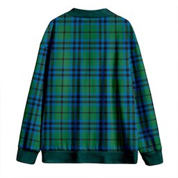 Scottish Keith (Austin) Ancient Clan Crest Tartan V neck Knitted Fleece Cardigans
