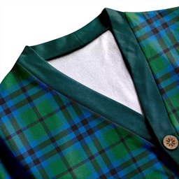 Scottish Keith (Austin) Ancient Clan Crest Tartan V neck Knitted Fleece Cardigans