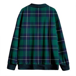 Scottish Irvine Modern Clan Crest Tartan V neck Knitted Fleece Cardigans