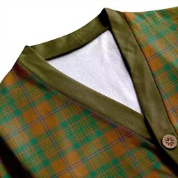 Scottish MacAlister of Glenbarr Hunting (MacAlister of Glenbarr; Hunting) Modern Clan Crest Tartan V neck Knitted Fleece Cardigans