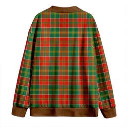 Scottish MacDonald of Kingsburgh (Donald of Kingsburgh) Ancient Clan Crest Tartan V neck Knitted Fleece Cardigans