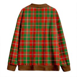 Scottish MacDonald of Glenaladale (Donald of Glenaladale) 2006 Ancient Clan Crest Tartan V neck Knitted Fleece Cardigans