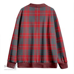 Scottish MacGregor of Balquhidder (Gregor of Balquhidder) Weathered Clan Crest Tartan V neck Knitted Fleece Cardigans