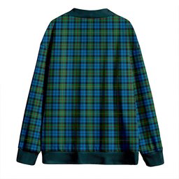 Scottish MacEwan Ancient Clan Crest Tartan V neck Knitted Fleece Cardigans