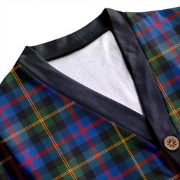 Scottish MacDonald of Borrodale (Donald Borrodale Historic) Modern Clan Crest Tartan V neck Knitted Fleece Cardigans