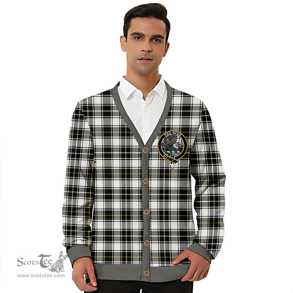 Scottish MacFie of Colonsay Dress (MacPhee of Colonsay Dress) Modern Clan Crest Tartan V neck Knitted Fleece Cardigans
