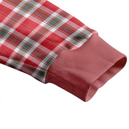Scottish MacLean of Duart Dress Red Weathered Clan Crest Tartan V neck Knitted Fleece Cardigans