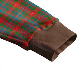 Scottish MacIntyre Ancient Clan Crest Tartan V neck Knitted Fleece Cardigans