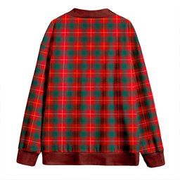 Scottish MacFie (MacPhee) Modern Clan Crest Tartan V neck Knitted Fleece Cardigans