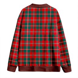 Scottish MacDonald of Glenaladale (Donald of Glenaladale) 2006 Modern Clan Crest Tartan V neck Knitted Fleece Cardigans