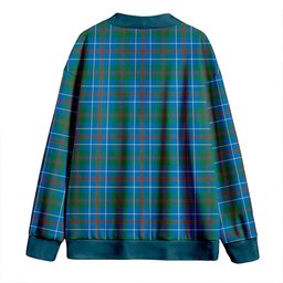 Scottish MacHardy Ancient Clan Crest Tartan V neck Knitted Fleece Cardigans