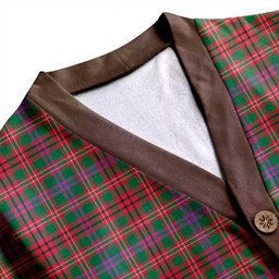 Scottish MacCall (MacColl) Ancient Clan Crest Tartan V neck Knitted Fleece Cardigans