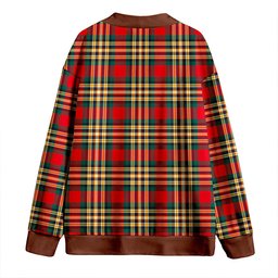 Scottish MacGill Modern Clan Crest Tartan V neck Knitted Fleece Cardigans