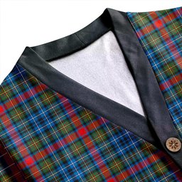 Scottish MacDonald of P.E. Island (Donald of P.E. Island) Ancient Clan Crest Tartan V neck Knitted Fleece Cardigans